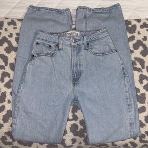 Abercrombie & Fitch Sky Blue Straight Leg Jeans